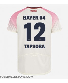 Günstige Bayer Leverkusen Edmond Tapsoba #12 Auswärtstrikot 2025-26 Kurzarm
